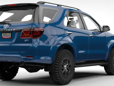TOYOTA FORTUNER SW4 2014  Low-poly 3D model