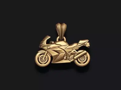 Motorcycle sport pendant lite 3D print model