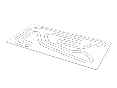 Slot track 3D model