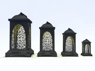Candle Holder 02 Low-poly 3D model