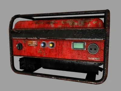Generator portable Free low-poly 3D model