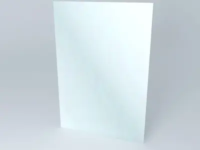 Mirror sheet of paper Free 3D model