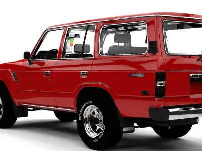 TOYOTA SAMURAI J88  Low-poly 3D model