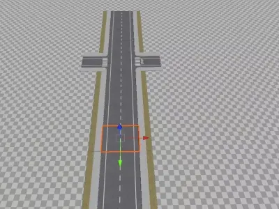 ROAD KIT FOR UNITY AND OTHER GAME ENGINE  3D model