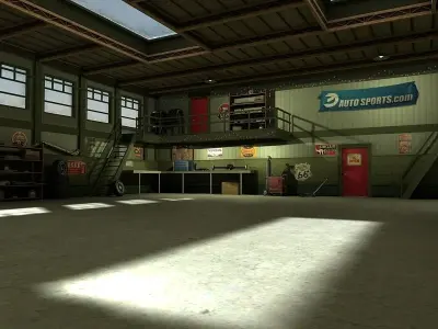 Game Ready Vintage Garage Low-poly 3D model