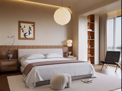 Master bedroom 3D model 3D model