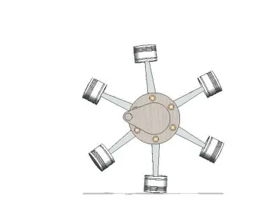radial engine Free 3D model shop