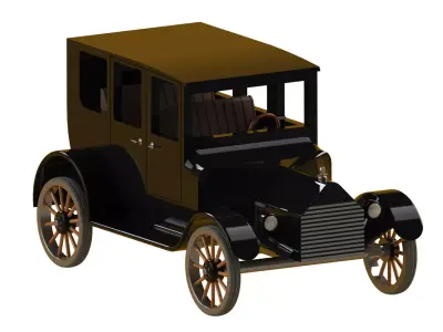 Antique Car 3D print model