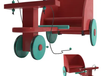 tricycle Low-poly 3D model