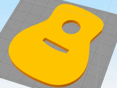 Music instruments wall decoration 3D print model