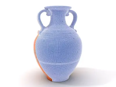 Elegant Terracotta Amphora model pack Low-poly 3D model