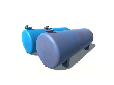 Horizontal tank 3D model