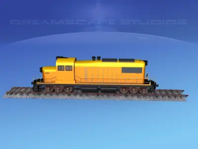 Diesel Locomotive V10 3D model
