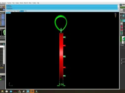 Luxury Letter H Pendant for Jewelry 3992 3D print model