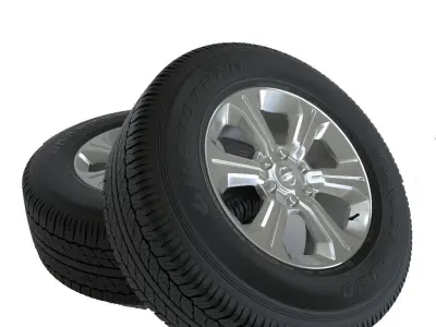 pneus grandtrex rims 3D model