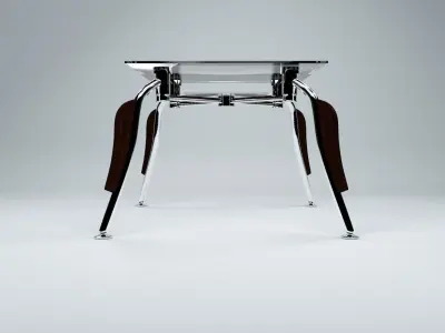 Glass table 3D model