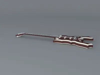 Mach 7 guitar Free 3D model