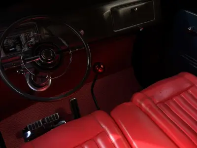 Classic Vintage Truck Low-poly 3D model