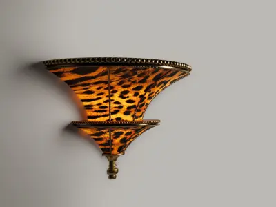 Decorative lamp made of leopard style 3D model