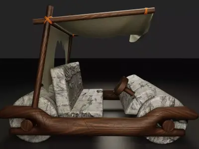 Flinstones Car 3D model 3D model