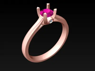 Diamond Ring - Womens Rings - N723857 3D print model