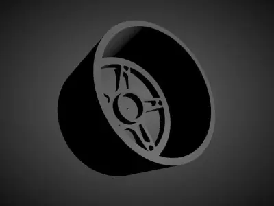 Forgiato Affilato scalable and Printable rim 3D print model