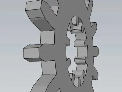 Mechanical Gear Wheel For Engineering Work 3D model