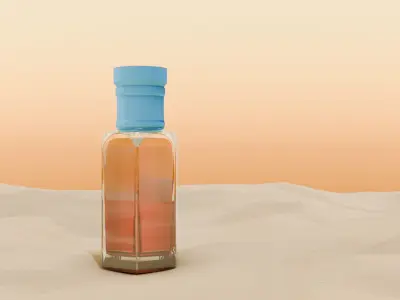 Musk Bottle Low-poly 3D model