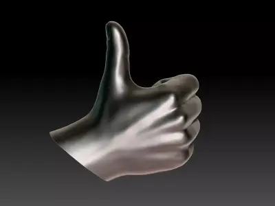 Hanger Thumbs Up made for 3D Printing 3D print model