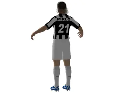 Football Player 03 Low-poly 3D model