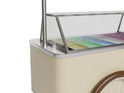 Ice cream cart 02 3D model