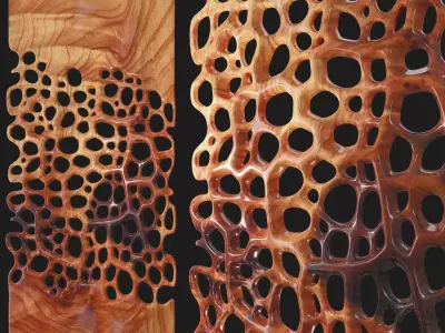   Decor wood panel 3  3D model