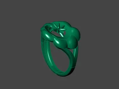 Plain Ring Women Ready STL 3DM Models Womens Rings 3D models 3D print model 53
