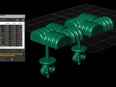 earrings  3D print model