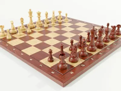 Chess Set 3D model