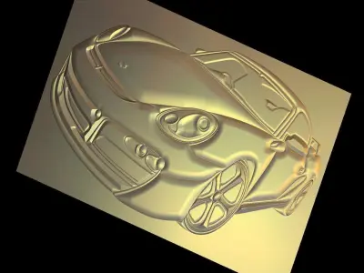 Porsche Suitable for embossing Hot Foil Technique 3D model