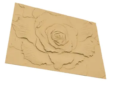 modern panel wall decor set wall relief mural CNC 114 3D model