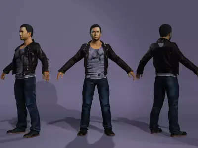 Realistic Male Similar to the Donnie-Yen look from Flash Point 3D model