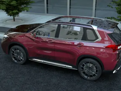 Generic SUV v22 Low-poly 3D model