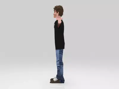 Andrea kimi antonelli F1 sport Rigged  Low-poly 3D model