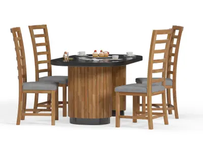 Dining table 3D model order