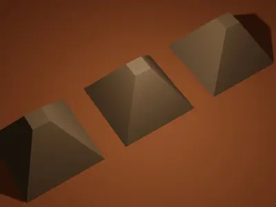 3D Pyramid Simple Low-poly 3D model