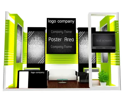 Booth Exhibition Stand a12 3D model