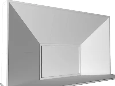 Marble Fireplace modern ArtDeco 3D model