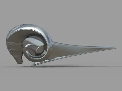 Dodge RAM nameplate 3D model