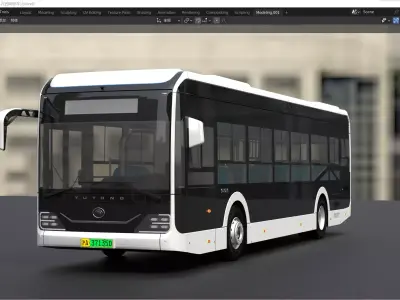 YUTONG U12 bus 3D model