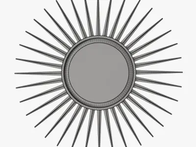 Barclay Butera Starbust Mirror 3D model