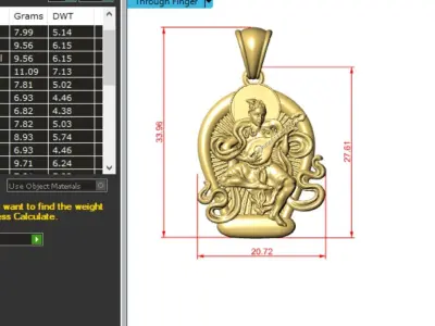Necklaces Buddha 3D print model