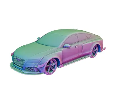 Audi RS7 Sportback 2013 Widebody Kit 3D print model