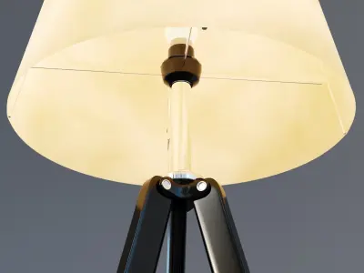 Tripod Black Abajur 3D model